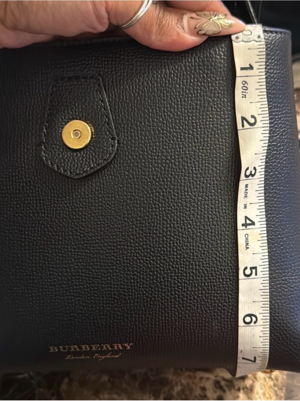 Burberry Black Top-Handle Shoulder Bag - Picture 3 of 10